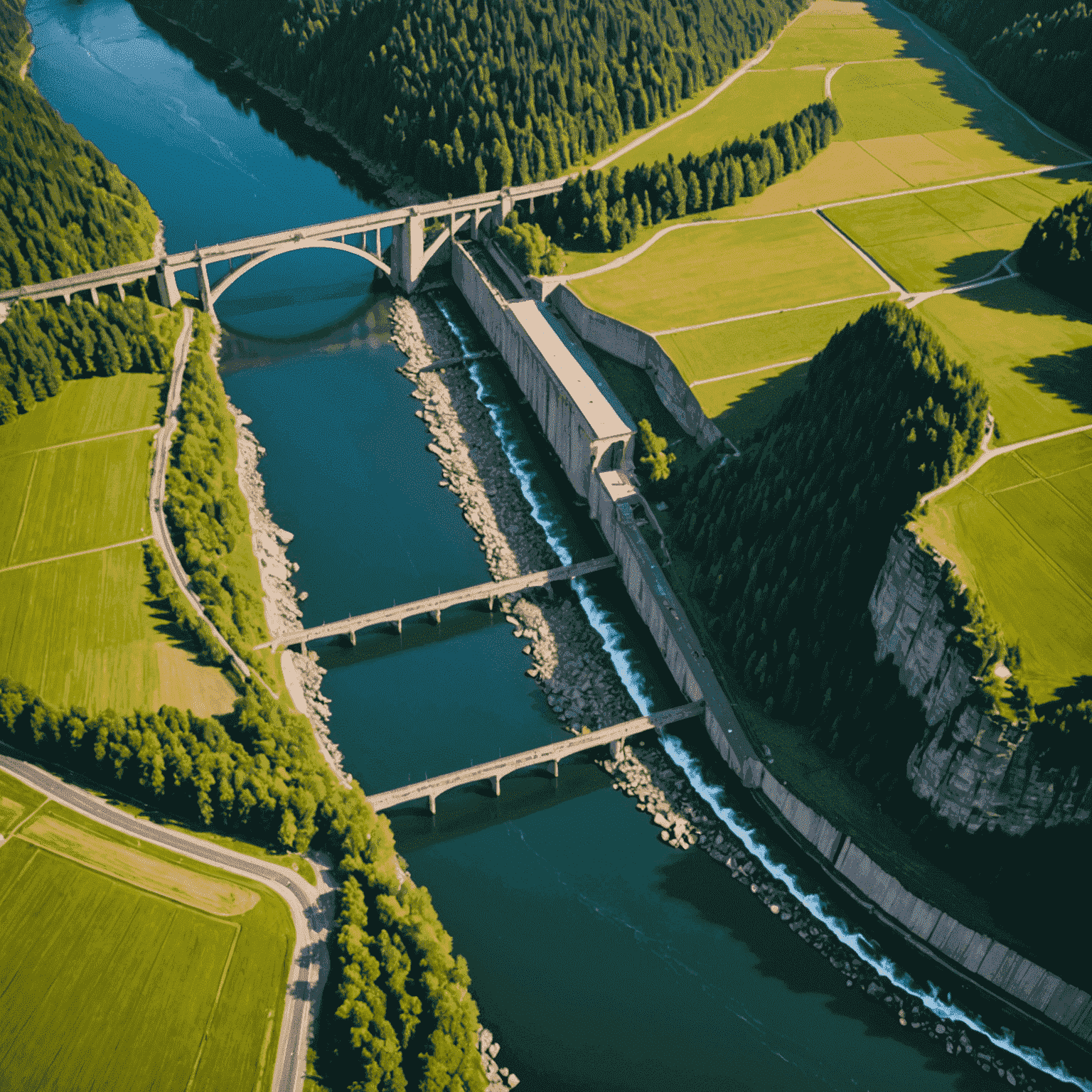 Eine Infografik, die die Verteilung der Wasserkraftwerke in Deutschland und ihre Kapazitäten zeigt